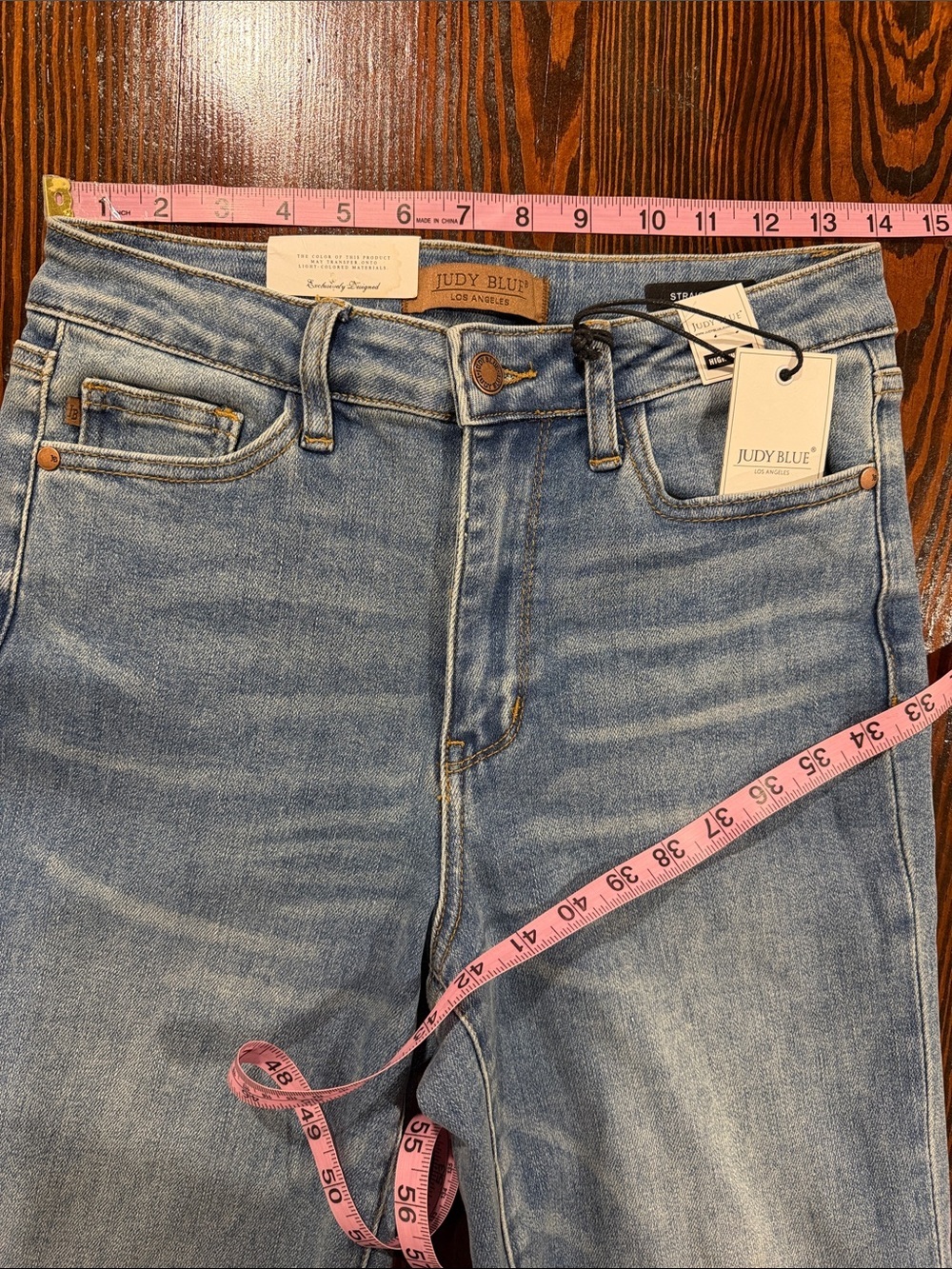 Judy Blue High Waist Shearling
Cuff Straight Jeans size 26 waist - Picture 7 of 11